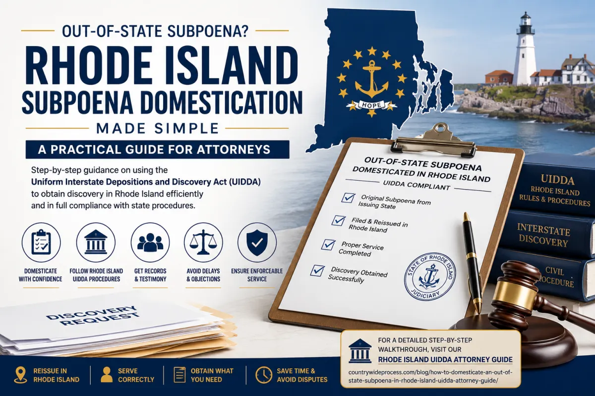 Rhode Island Out-of-State Subpoenas: A Practical Guide to UIDDA Compliance and Discovery Procedures