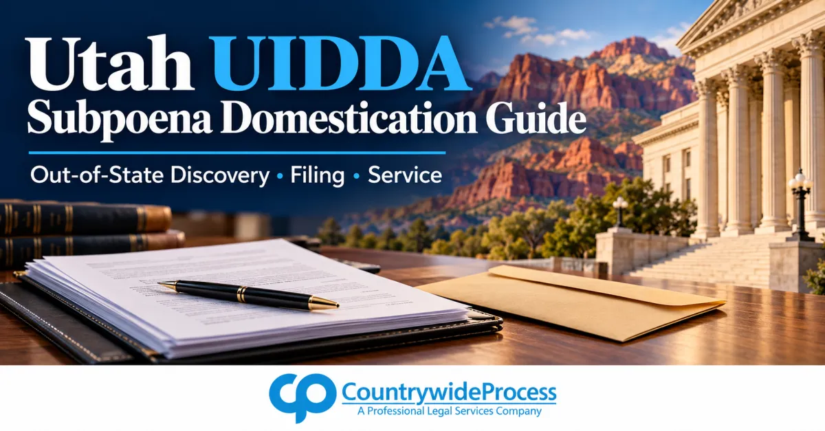 How to Domesticate an Out-of-State Subpoena in Utah Under UIDDA