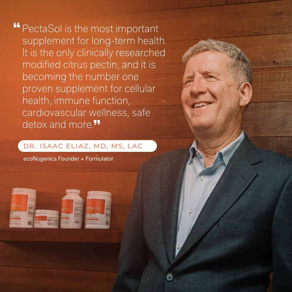 modified citrus pectin PectaSol-C detox binder daily detox immune system support inflammation support glyphosate detox toxin removal cellular detox heavy metal detox