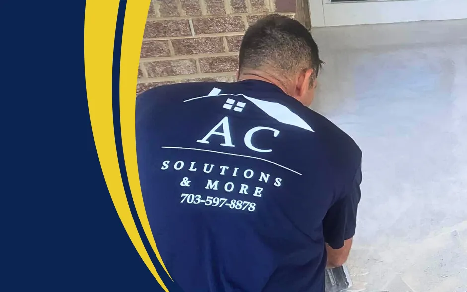 Custom screened-in deck built by AC Solutions & More for a home in Lake Frederick, VA