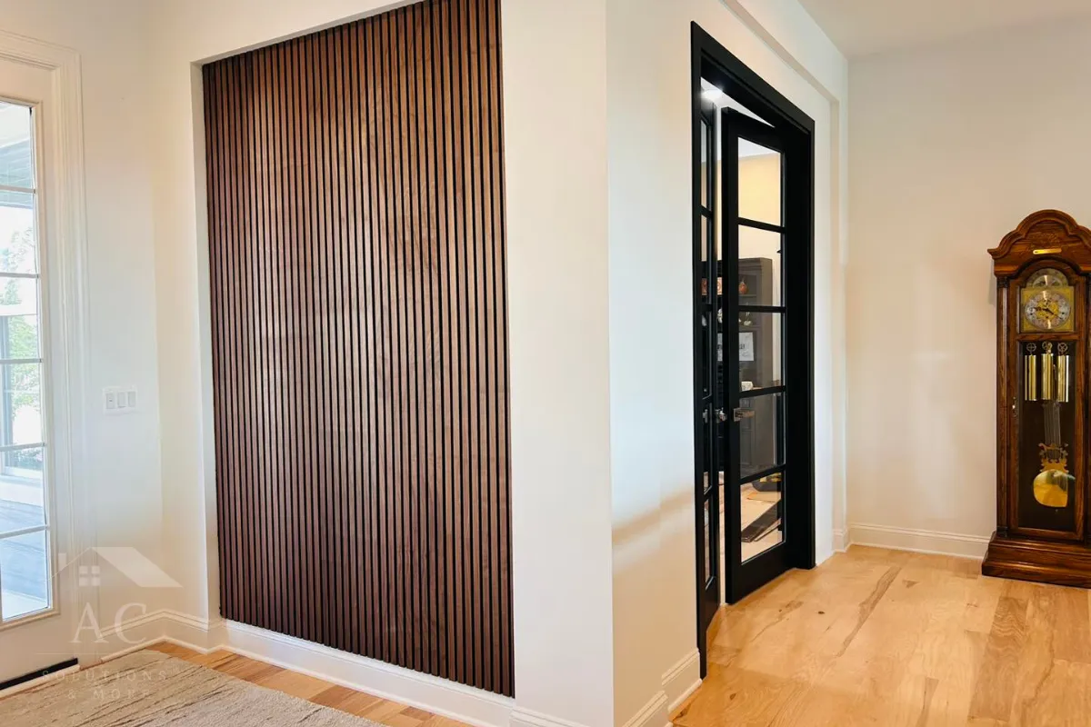 Interior wall paneling and door installation project in Lake Frederick, VA