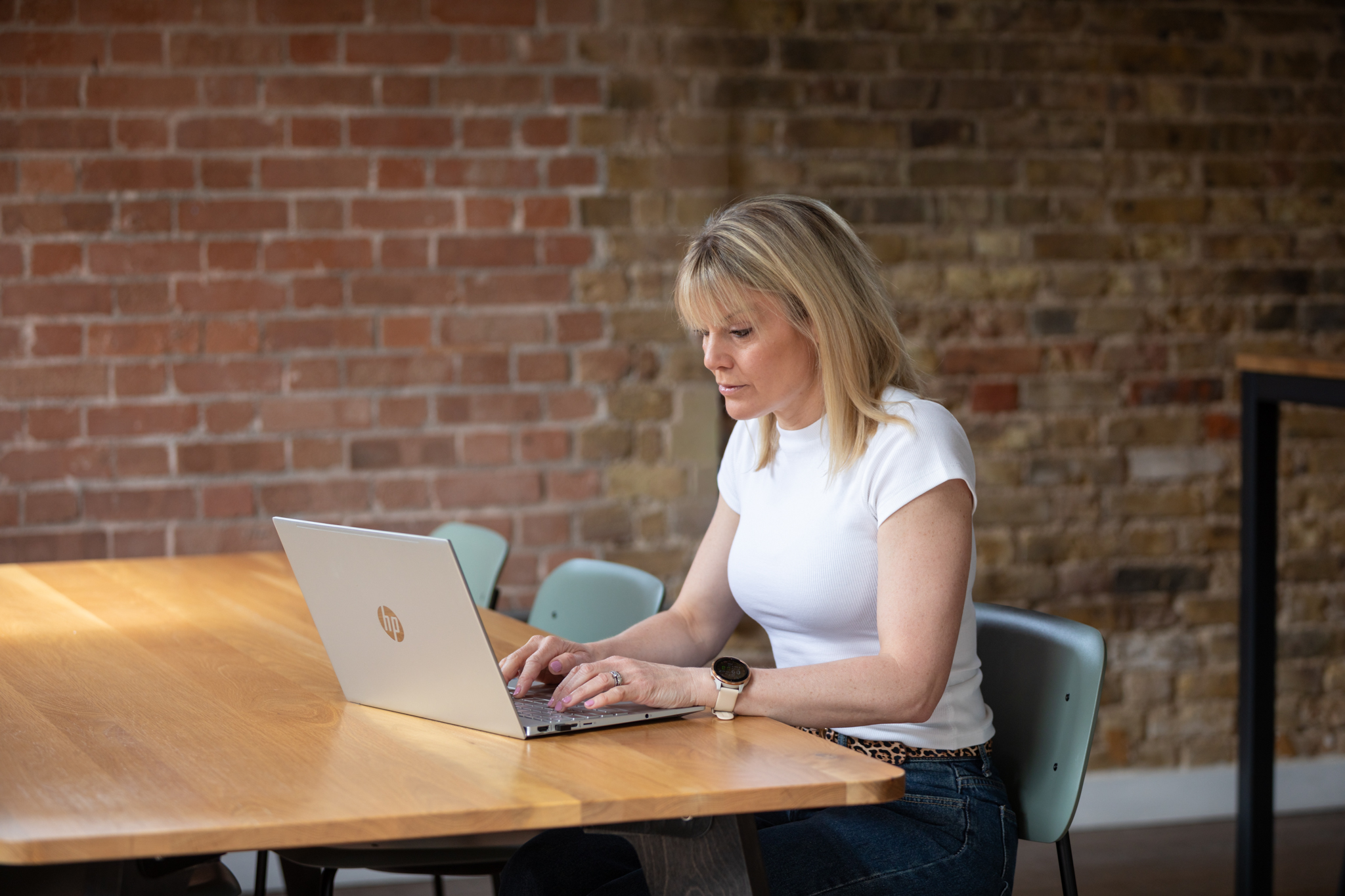 Marketing strategist Laura Gooderson planning website and branding strategy