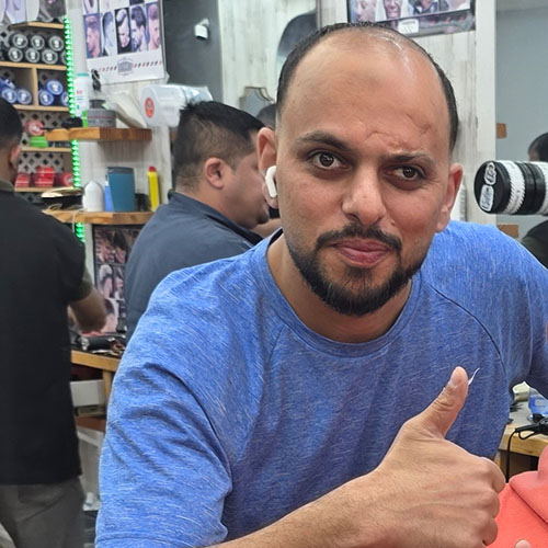 Khaled Master Barber Cut and Shave Barber Shop Plano Texas