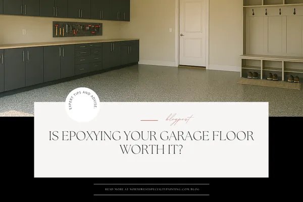 finished garage epoxy floor