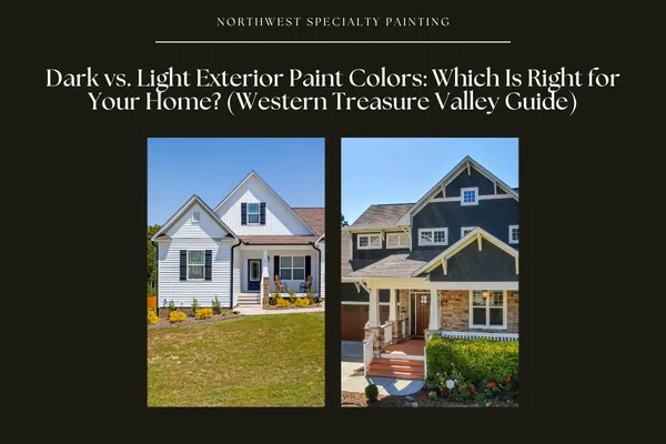 light house paint verses dark house paint image