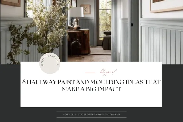 hallway with beadboard accent trim