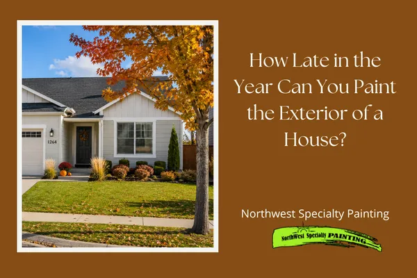 Exterior house painting in fall with autumn trees | NWSP