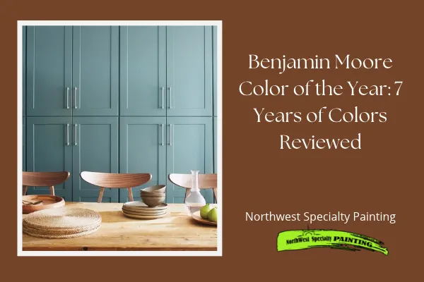 aegean teal painted cabinets and blog post reviewing colors of the year