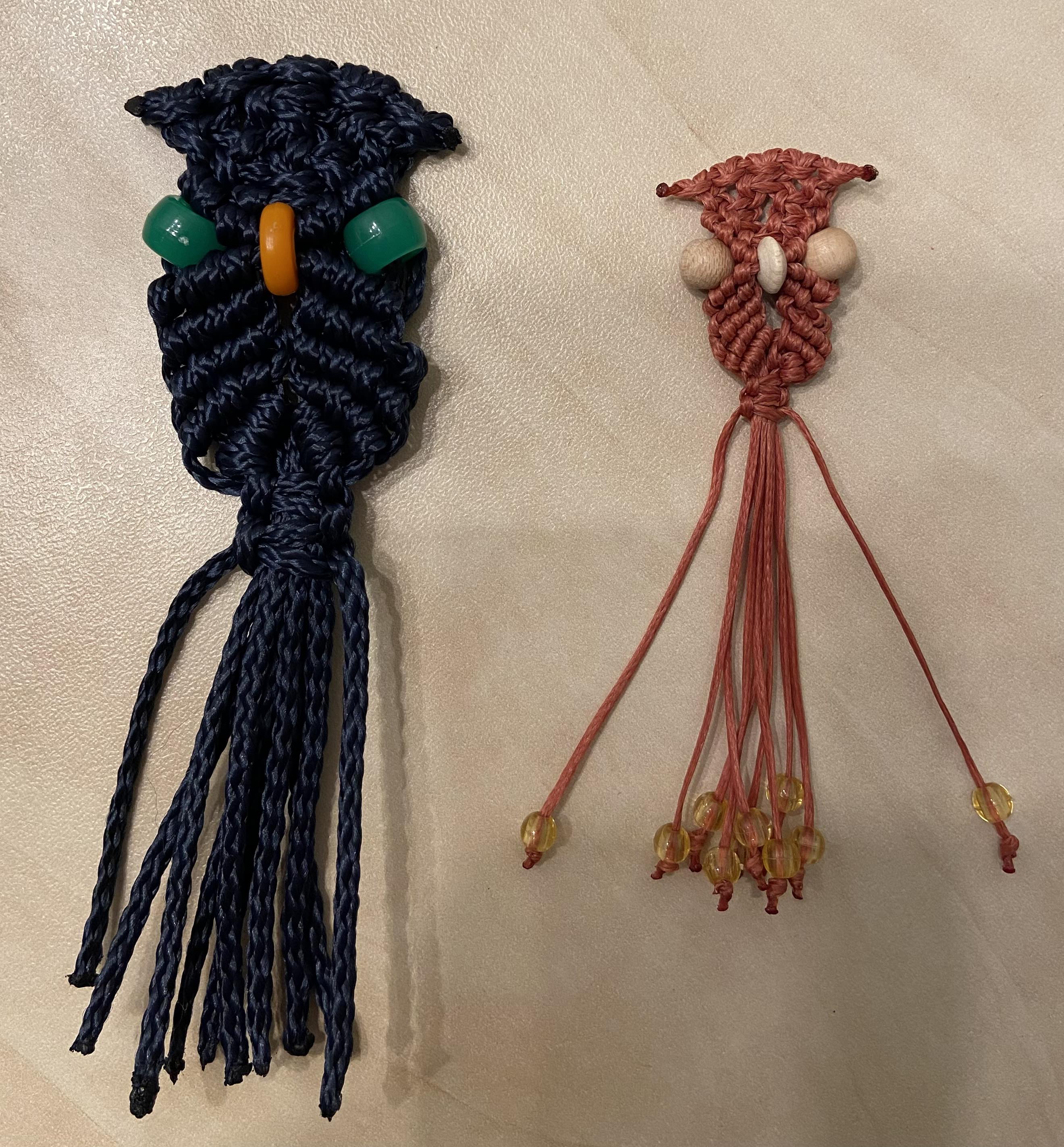 Mini Macrame Owls