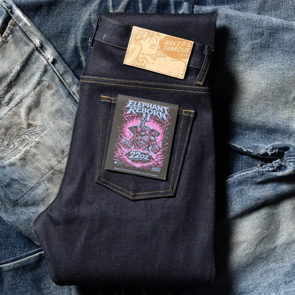 Naked and Famous "Elephant Reborn" jeans