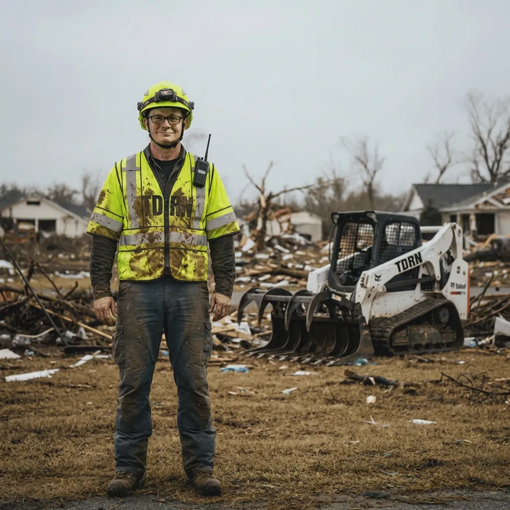 Jason 'Old Country' Perry in disaster response gear