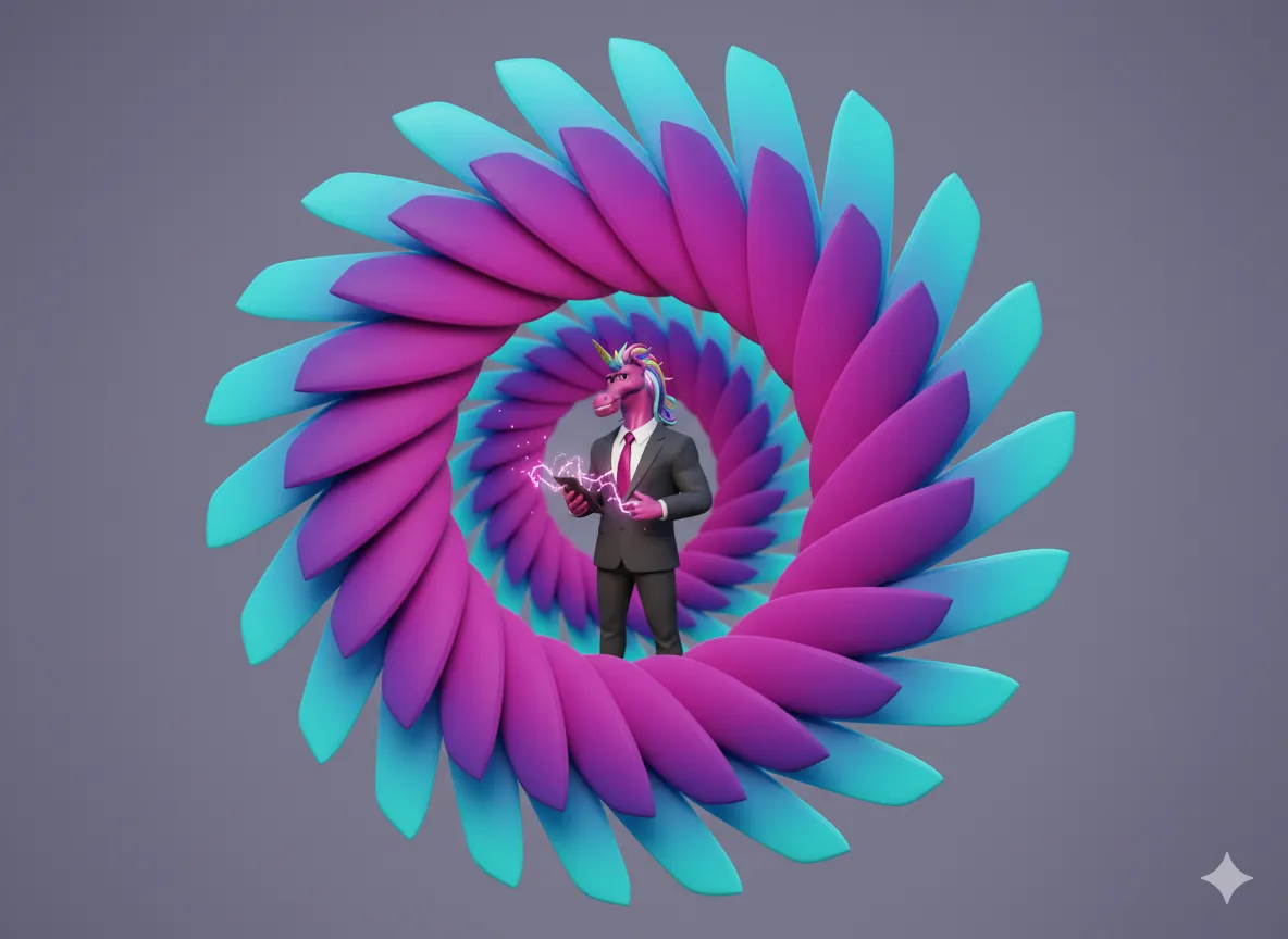 pink green and blue abstract painting