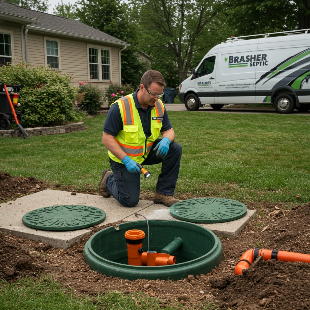 a stream of water running between two large rocks