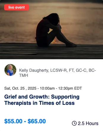 grief and growth supporting therapists class