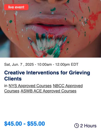 creative interventions for grief class