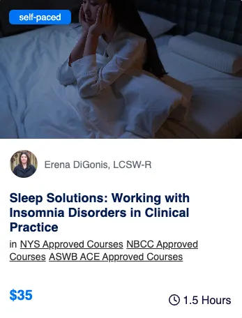 sleep solutions therapy self paced course