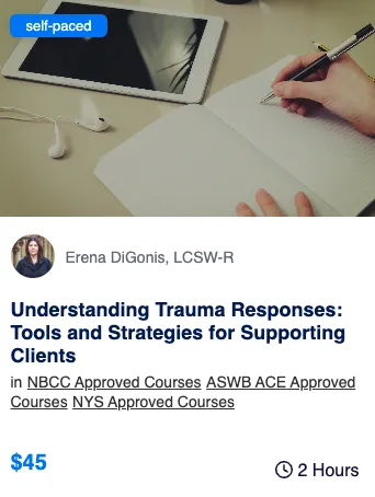 trauma responses self paced course