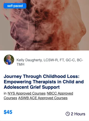 childhood loss support self paced course