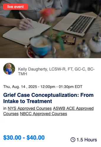 from intake to treatment case live course