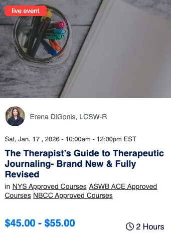 therapist guide to therapeutic journaling live ce course