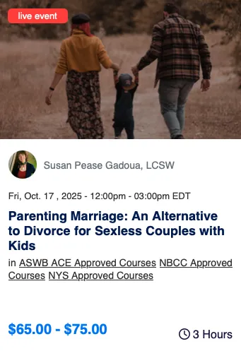 parenting marriage live event