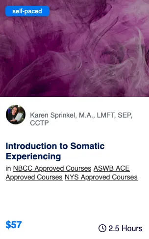 self paced course: introduction to somatic healing