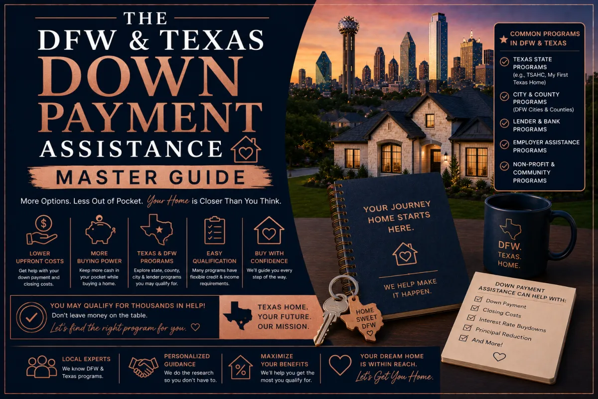 Texas Down Payment Assistance Guide 2026 | DFW Homebuyer Programs Explained