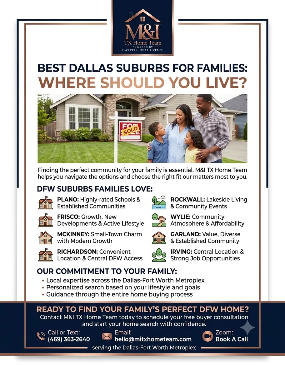 Best Dallas Suburbs For Familes. Where Should You Live