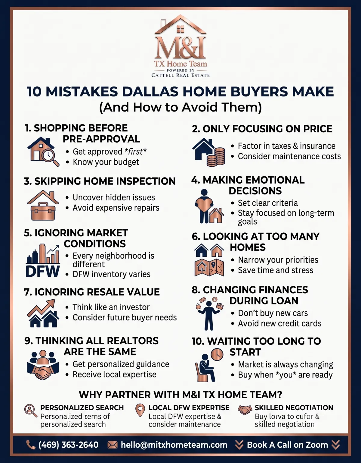 10 Mistakes Dallas Home Buyers Make. M&I TX Home Team