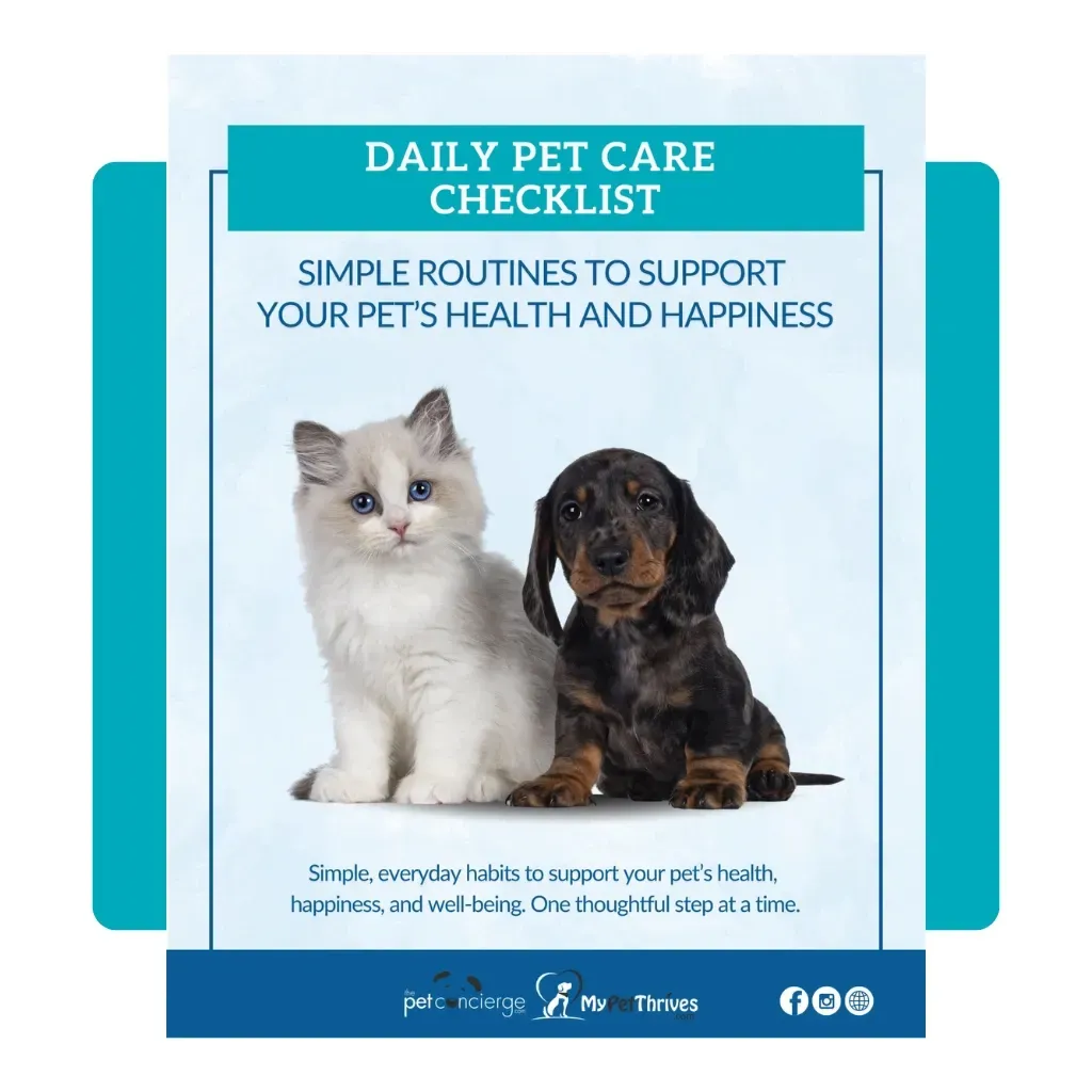 Daily Pet Care Checklist