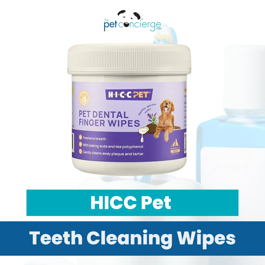 HICC Pet Teeth Cleaning Wipes for Dogs & Cats