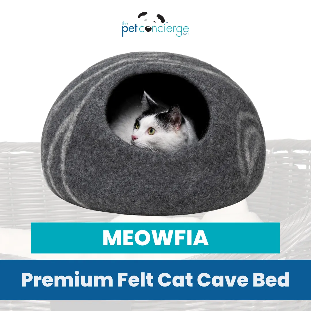 Meowfia Premium Felt Cat Cave Bed