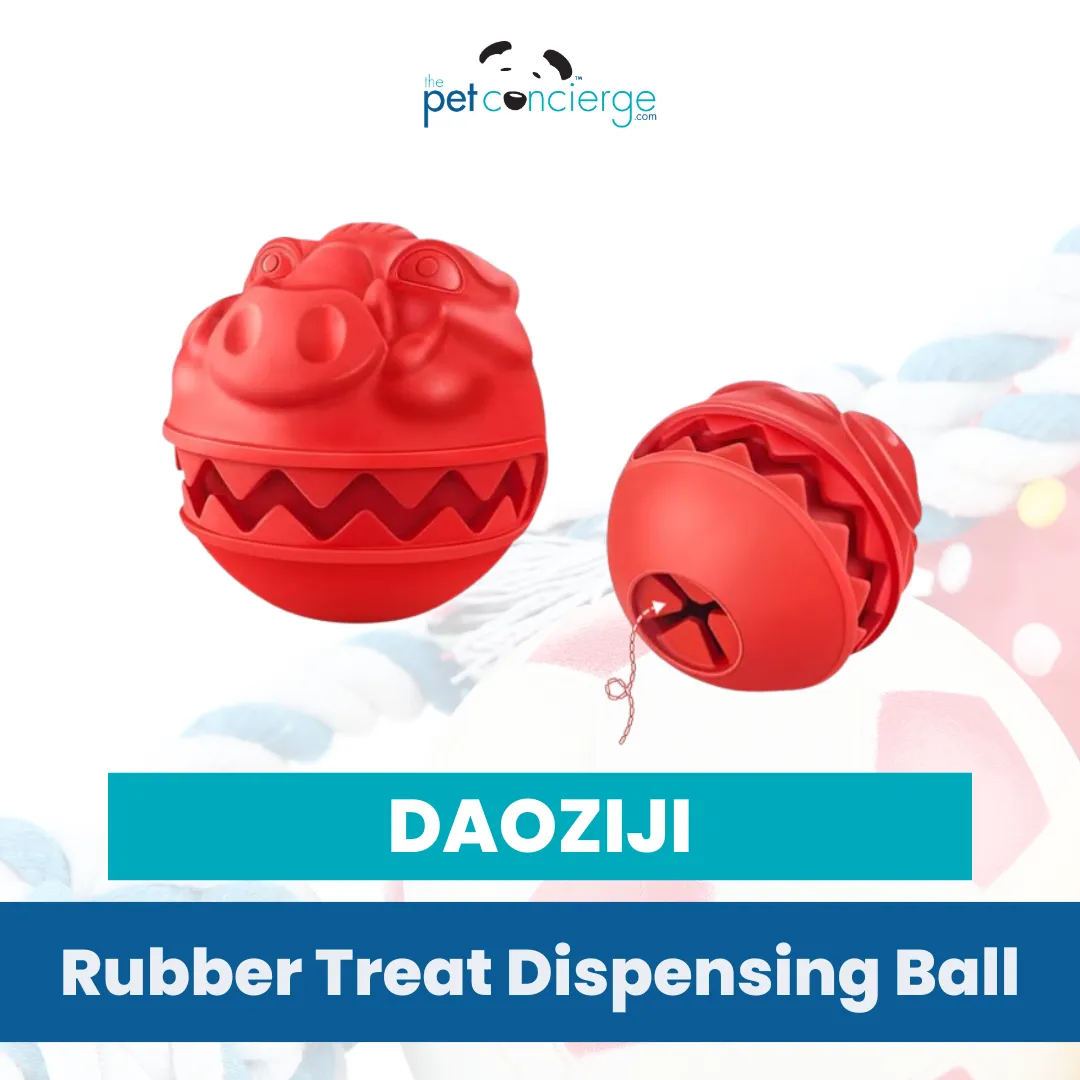 DAOZIJI Rubber Treat Dispensing Ball