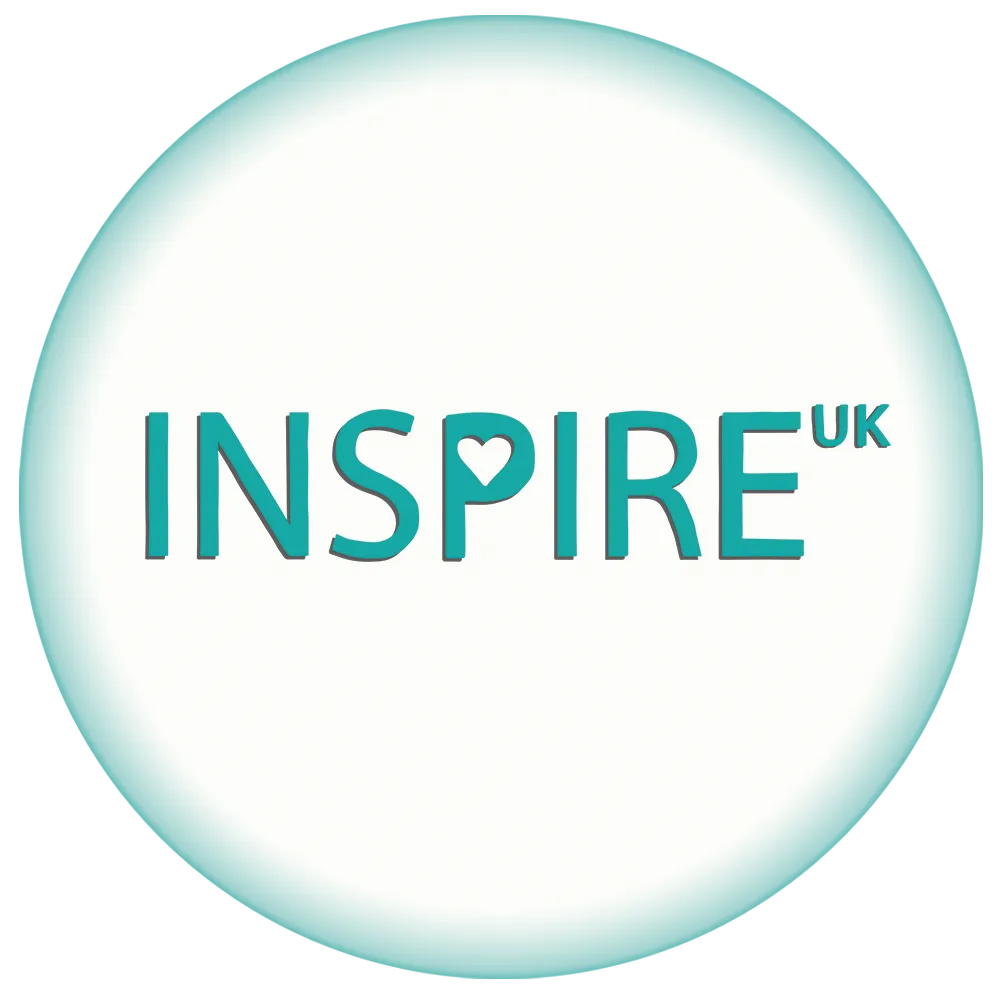 Inspire UK logo with the tagline "Where values meet vision—and women grow together.
