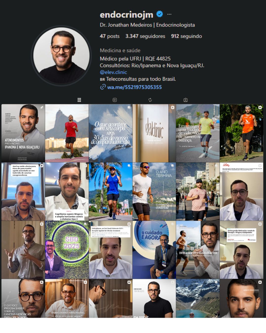 instagram endócrino Jonathan