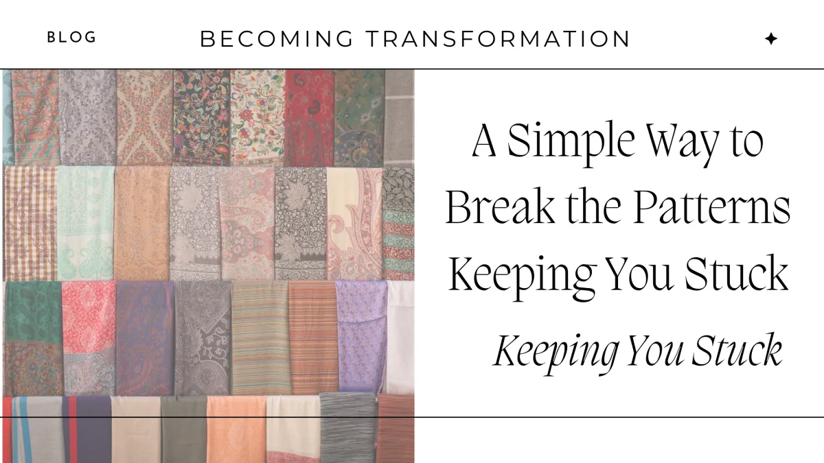 Feeling stuck? Discover a healthier way to shift stress and self-criticism.