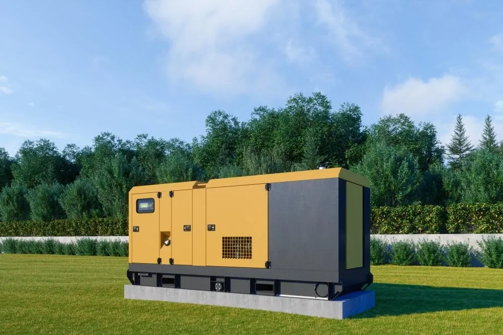 Outdoor backup generator unit ready for commercial use – maintained by ETS technicians across NH, VT, ME, and MA