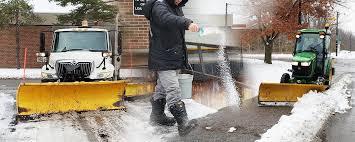 Snow management for a commercial property with a focus on safe and efficient removal.