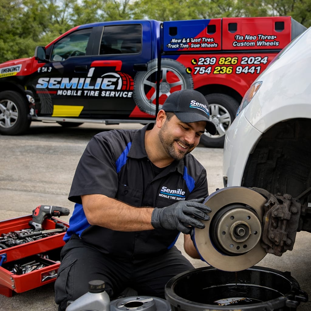 picture a service to sell new and use tires