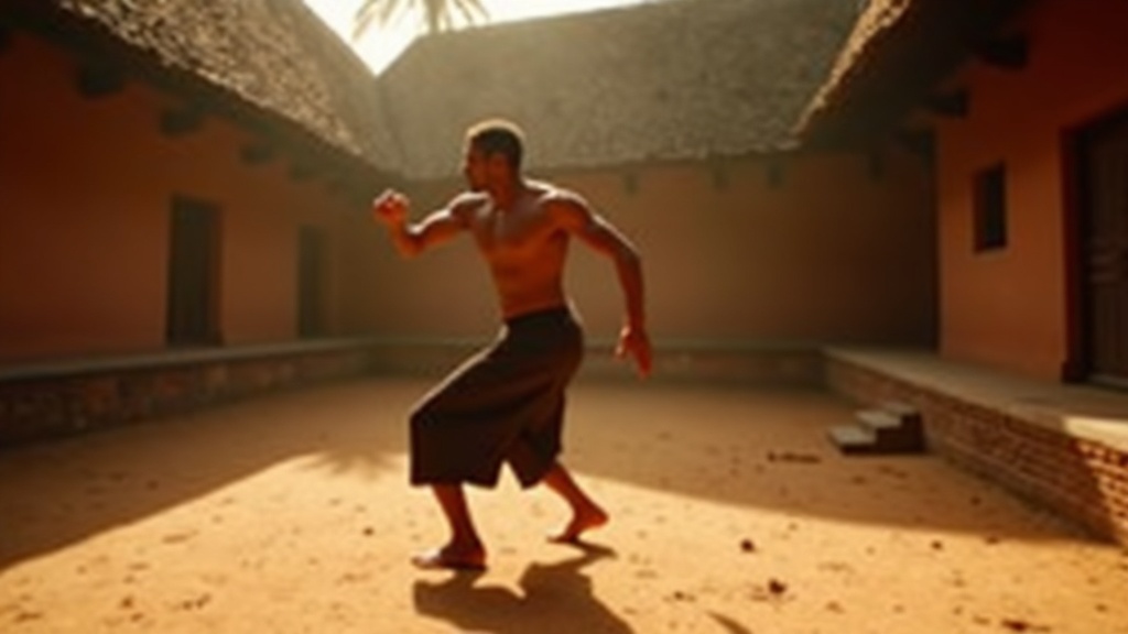 Portrait placeholder — featured image to be replaced with a respectful photo of Guru Balachandran Nair or a Kerala kalari interior at dawn