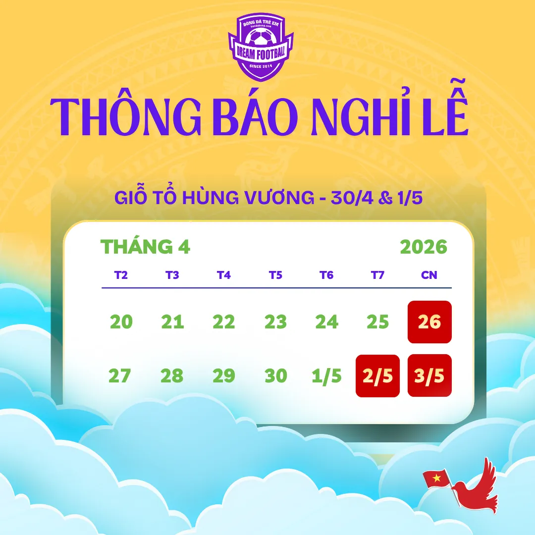THÔNG BÁO NGHỈ LỄ