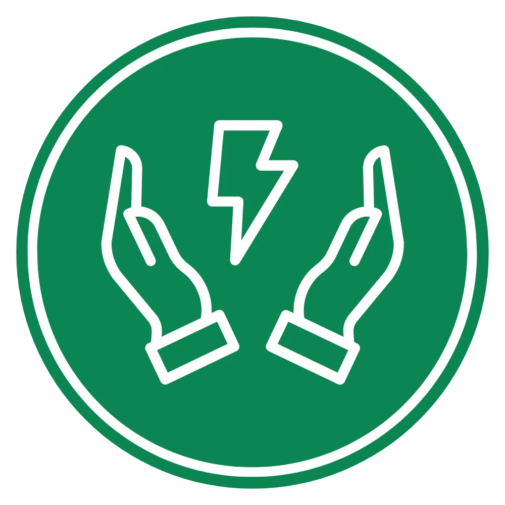 Energy Work Icon Button