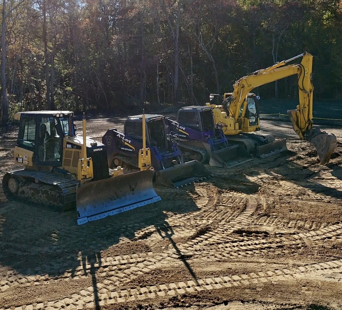 photography of excavators at mining area