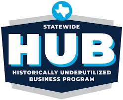 HUB Historically Underutilized Business certification badge