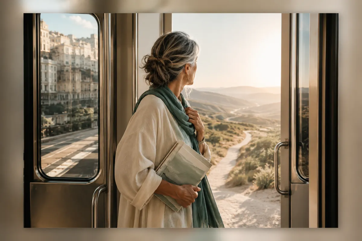 The Woman at the Sliding Door: A Portrait