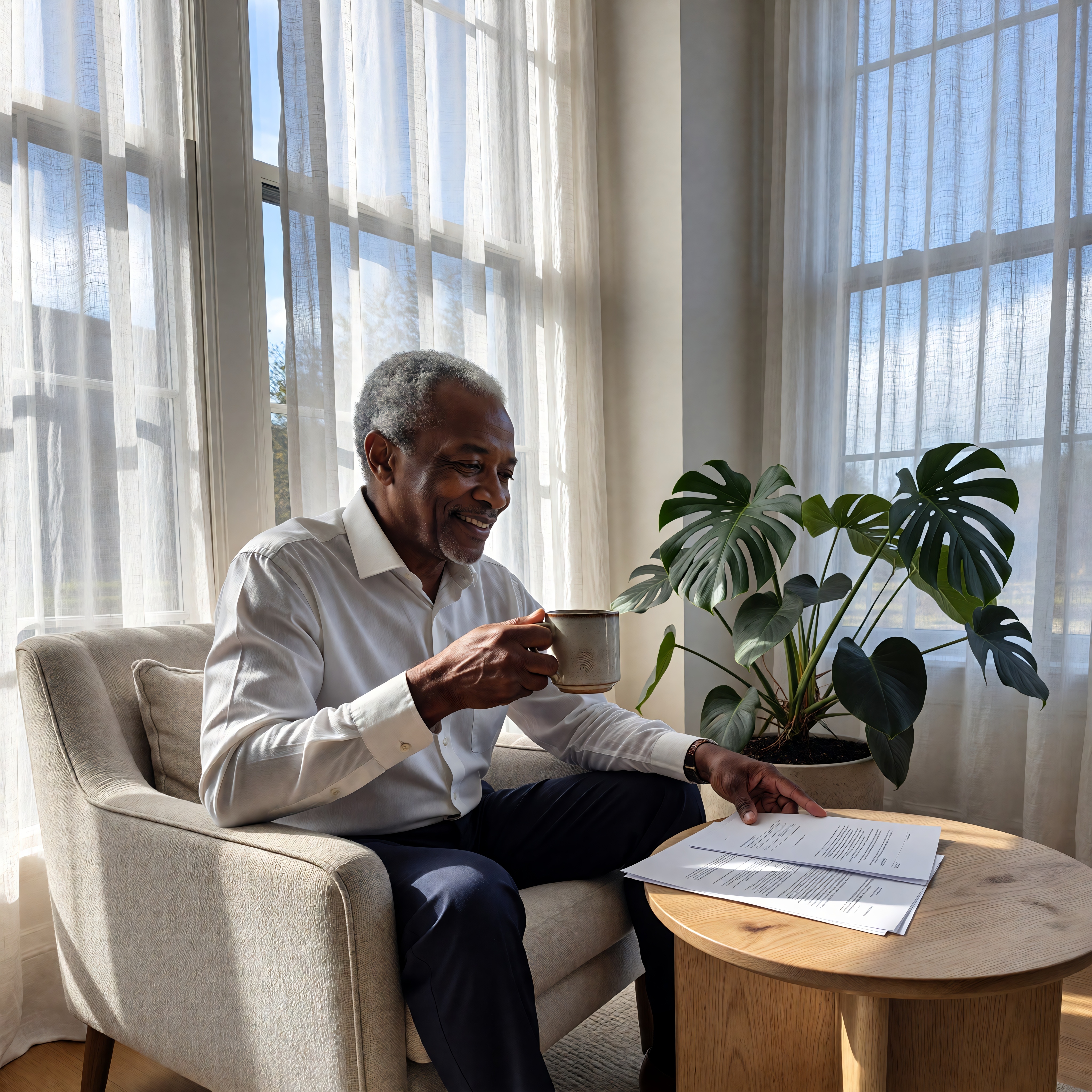 senior reviewing final expense insurance coverage options Tennessee burial planning assistance for families