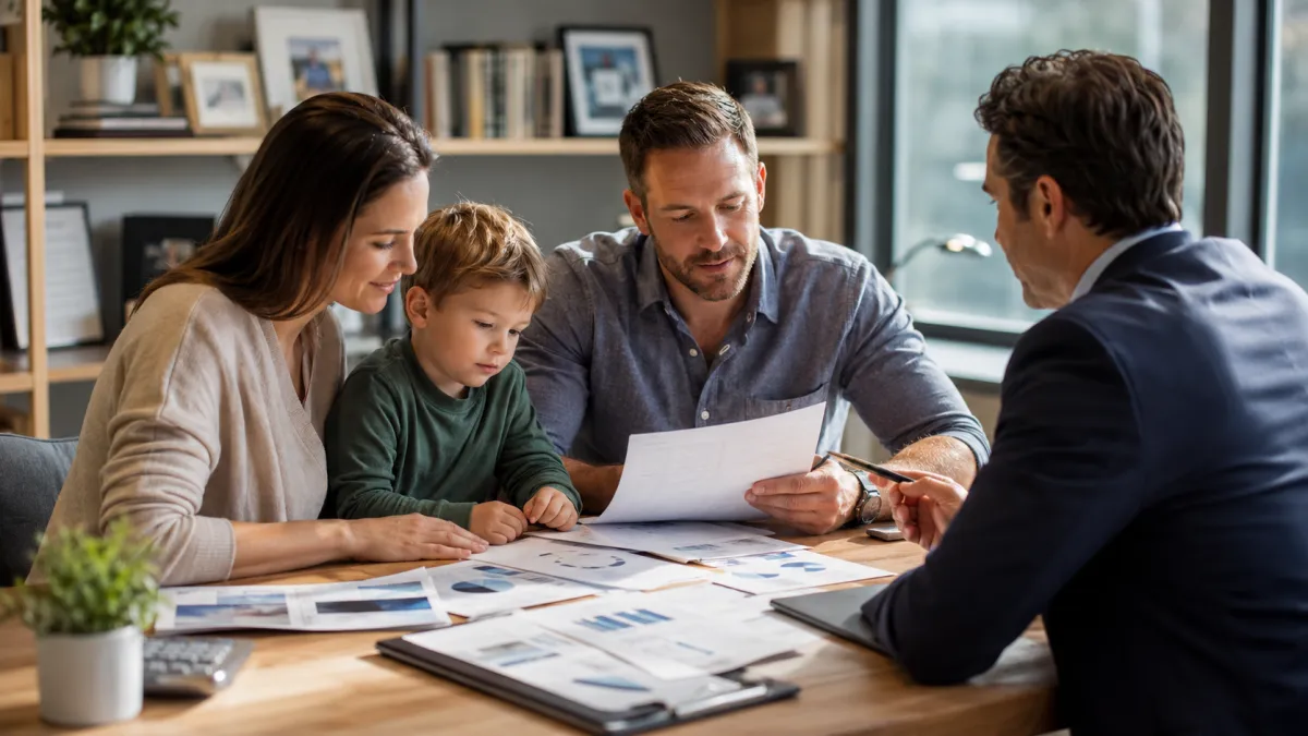 Tennessee family reviewing affordable Term Life Insurance options and long-term protection planning