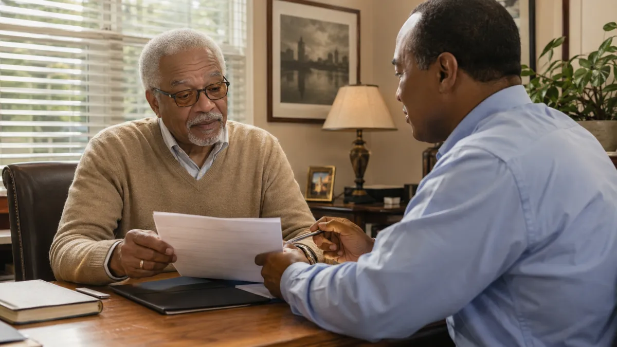 Memphis senior discussing Final Expense Insurance options while managing diabetes