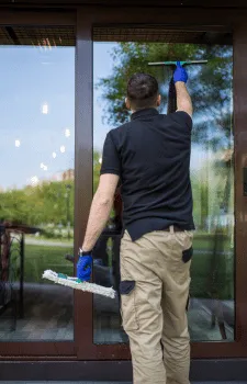 Professional window cleaners performing a thorough Spokane Window Cleaning