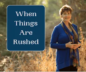 Cover for podcast - When Things Are Rushed